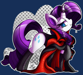 blue_eyes cutie_mark eyeshadow fangs female feral horn looking_at_viewer makeup solo teeth unknown_artist friendship_is_magic hasbro my_little_pony mythology rarity_(mlp) equid equine mammal mythological_creature mythological_equine unicorn vampire alpha_channel