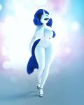 3d_(artwork) 3d_animation 4:5 animated anthro big_breasts biped blue_eyes blue_hair blue_tail breast_jiggle breasts clothing curvy_figure digital_media_(artwork) eqamrd equid equine female footwear friendship_is_magic glistening glistening_body hair hasbro high_heels horn huge_breasts jiggling looking_at_viewer mammal my_little_pony mythological_creature mythological_equine mythology nipple_outline nipples nude purple_hair rarity_(mlp) shoes short_playtime solo standing tail thick_thighs third-party_edit unicorn walking wide_hipped_female wide_hips