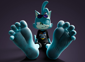 anthro barefoot blue_body dirty dirty_feet feet foot_fetish foot_focus humanoid_feet male plantigrade sitting soles solo feetymcfoot sega sonic_the_hedgehog_(series) fan_character leo_(feetymcfoot) felid feline mammal 3d_(artwork) absurd_res digital_media_(artwork) hi_res