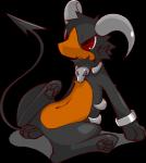 ambiguous_gender bone cheek_tuft chest_tuft facial_tuft feral fluffy horn paws sitting skull solo spade_tail spread_legs spreading tail tuft shin_(artist) nintendo pokemon generation_2_pokemon houndoom pokemon_(species) alpha_channel low_res