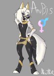 absurd_res anthro anubis canid canine canis deity egyptian_mythology female hi_res mammal middle_eastern_mythology mythology nutto solo wolf