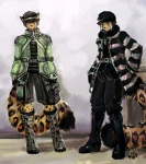 alternative_fashion anthro autumn clothed clothing clothing_focus duo fashion female fluffy fluffy_tail male tail thumbclawz paleo_(thumbclawz) mammal marsupial thylacoleo vombatiform 2008