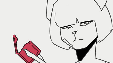 anthro bandage bangs condom condom_in_mouth condom_wrapper female hair holding_object mouth_hold nails object_in_mouth open_mouth sexual_barrier_device sharp_nails short_hair simple_background solo white_background saucymauler sammy_(spikedmauler) domestic_cat felid feline felis mammal 16:9 2022 2d_animation animated frame_by_frame monochrome no_sound short_playtime video widescreen