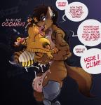 abdominal_bulge ahegao anthro anthro_penetrating anthro_penetrating_female anthro_penetrating_humanoid balls big_balls big_breasts big_penis blush bodily_fluids breasts brown_body brown_fur brown_tail butt butt_grab butt_squish choker collar cum cum_in_pussy cum_inside cum_on_penis cybernetics dialogue dominant dominant_gynomorph dominant_intersex duo ear_piercing eyewear female female_penetrated food fucked_silly fur genital_fluids genitals glasses gynomorph gynomorph/female gynomorph_penetrating gynomorph_penetrating_female gynomorph_penetrating_humanoid hand_on_butt honey_(food) huge_penis humanoid_on_anthro humanoid_penetrated humor impregnation_attempt intersex intersex/female intersex_penetrating intersex_penetrating_female jewelry kiss_mark knot lactating larger_anthro larger_gynomorph larger_intersex licking lipstick_on_balls looking_pleasured machine motion_lines necklace penetration penis piercing pun questionable_consent rough_sex sex shaking size_difference smaller_female smaller_humanoid smaller_penetrated squish stinger submissive submissive_female tail tattoo text tongue tongue_out unusual_bodily_fluids unusual_lactation vaginal vaginal_penetration vein veiny_knot sparrow_(artist) trials_in_tainted_space verusha_(tits) animal_humanoid arthropod arthropod_humanoid bee bee_humanoid cyborg humanoid hyena hymenopteran hymenopteran_humanoid insect insect_humanoid mammal striped_hyena zil english_text hi_res