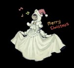 4_arms biped christmas_clothing christmas_headwear clothing dress featureless_hands female fur hat headgear headwear holding_clothing holding_dress holding_object holidays machine multi_arm multi_limb musical_note musical_symbol omake red_text santa_hat simple_background solo speaker speaker_face symbol text transparent_background white_body white_clothing white_dress white_ears white_fur yellow_text amamidori christmas scp-808 animal_humanoid bear humanoid mammal mammal_humanoid robot ursid_humanoid 2017 alpha_channel digital_media_(artwork) digital_painting_(artwork) english_text low_res