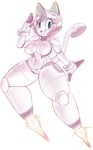 anthro big_breasts blush breasts clothed clothing digital_media_(artwork) domestic_cat felid feline felis female hi_res icydirtball looking_at_viewer mammal noodle_(sssonic2) samurai_pizza_cats simple_background solo sssonic2 thick_thighs wide_hips