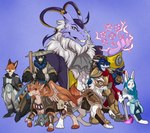 anthro armor brown_body brown_fur d10 d12 d20 d4 d6 d8 dice dungeon_master fantasy fantasy_armor fantasy_weapon feral fur group hammer magic_user male melee_weapon monk nim'ohtar_bonechomp orange_body orange_fur paladin polearm staff sword tools weapon white_body white_fur starwolfskin zgf_art dungeons_and_dragons guild_tails hasbro wizards_of_the_coast zgf_gaming avian bird canid canine canis fox lagomorph leporid mammal rabbit vulpin wolf dragonborn_(disambiguation) hi_res