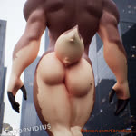 anthro antlers anus big_butt brown_body building butt city horn macro male muscular muscular_male nude sky solo tail taryk corvidius galileoadplus cervine deer mammal red_deer 1:1 3d_(artwork) 3d_animation animated better_version_at_paywall digital_media_(artwork) hi_res short_playtime sound unreal_engine_(artwork) webm