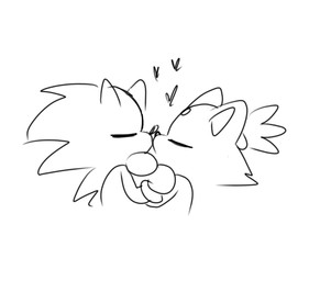 accessory anthro black_nose clothing duo female floating_heart forehead_gem gem gloves hair_accessory hairband handwear kissing kissing_on_lips male quills_(anatomy) quavernsfw sega sonic_the_hedgehog_(series) blaze_the_cat sonic_the_hedgehog domestic_cat eulipotyphlan felid feline felis hedgehog mammal 2025 hi_res monochrome sketch