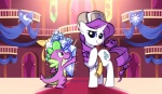 anthro blue_eyes carpet christmas clothing cutie_mark dragon duo equid equine female feral friendship_is_magic fur gem green_eyes hair hasbro hat headgear headwear holidays horn inside karzahnii male mammal my_little_pony mythological_creature mythological_equine mythological_scalie mythology purple_body purple_hair purple_scales rarity_(mlp) romantic romantic_ambiance romantic_couple scales scalie scarf spike_(mlp) tail unicorn ushanka white_body white_fur young young_anthro