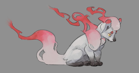 ambiguous_feral ambiguous_gender dark_feet dipstick_tail feral fur gloves_(marking) grey_background grey_body grey_fur grey_hair grey_mane grey_tail hair mane markings mouth_closed multicolored_body multicolored_fur multicolored_mane red_hair red_hair_tips red_mane red_tail_tip simple_background sitting solo tail tail_markings two_tone_mane two_tone_tail yellow_eyes milimilot nintendo pokemon canid canine generation_8_pokemon hisuian_form hisuian_zorua mammal pokemon_(species) regional_form_(pokemon) 2022 digital_drawing_(artwork) digital_media_(artwork) full-length_portrait portrait