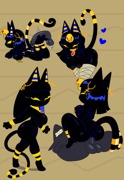 ankh anthro anthro_on_anthro anthro_penetrated anthro_penetrating anthro_penetrating_anthro anus balls big_breasts black_body black_ears black_hair black_nipples bodily_fluids breasts butt cowgirl_position crossed_arms cum cum_on_butt duo ear_piercing egyptian feet female female_anthro female_on_top female_penetrated foot_fetish foot_play footjob from_front_position genital_fluids genital_raphe genitals glans grey_balls grey_body grey_penis hair hands_behind_head heart_symbol leg_wraps looking_back male male/female male_anthro male_penetrating male_penetrating_female mouthless nipples nude nude_anthro nude_female nude_male on_bottom on_top penetration penile penile_penetration penis penis_in_vagina piercing raphe_(anatomy) scrotal_raphe scrotum_flap sex tail tail_anus tail_around_leg teeth thick_thighs uraeus vaginal vaginal_penetration walking wraps yellow_sclera snazzle_snapp nyile_(snazzle_snapp) domestic_cat felid feline felis mammal 2026 digital_media_(artwork) hi_res