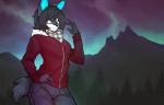 2018 5_fingers anthro black_fur black_hair black_nose black_tail blue_eyes cervine clothed clothing detailed_background digital_media_(artwork) ear_piercing female forest front_view fully_clothed fur grey_bottomwear grey_clothing grey_pants hair hand_on_hip jacket mammal mountain multicolored_fur ni70 night outside pants piercing red_clothing red_topwear scelyne sky solo standing tree two_tone_fur white_fur
Rating: Safe
Score: 13
User: Cash_Banooca
Date: December 16, 2018 2018 5_fingers anthro black_fur black_hair black_nose black_tail blue_eyes cervine clothed clothing detailed_background digital_media_(artwork) ear_piercing female forest front_view fully_clothed fur grey_bottomwear grey_clothing grey_pants hair hand_on_hip jacket mammal mountain multicolored_fur ni70 night outside pants piercing red_clothing red_topwear scelyne sky solo standing tree two_tone_fur white_fur
Rating: Safe
Score: 13
User: Cash_Banooca
Date: December 16, 2018