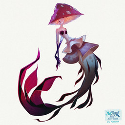 4_fingers black_tail bra breasts clothing empty_eyes eyelashes female female_humanoid fin fingers fungus light lips multicolored_body mushroom_cap navel pink_body pink_skin purple_line_art red_eyelashes red_lips seashell_bra simple_background small_breasts solo split_form tail tail_fin text text_box underwear white_background year alice_pisoni mermay elemental_creature elemental_humanoid fungi_fauna fungi_humanoid humanoid humanoid_merfolk hybrid marine merfolk 2023 absurd_res adobe_photoshop_(artwork) artist_name colored colored_line_art dated digital_drawing_(artwork) digital_media_(artwork) english_description english_text full-length_portrait hi_res lighting portrait shaded