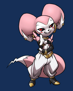 alternate_color black_sclera cosplay female shortstack shortstack_female simple_background solo tail transparent_background furball bandai_namco digimon dragon_ball dragon_ball_fighterz dragon_ball_z fakemon android_21 fan_character majin_android_21 renimpmon digimon_(species) hybrid impmon renamon 2019 alpha_channel digital_media_(artwork)