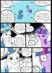 clothed clothing comic dialogue digital_media_(artwork) duo english_text equid equine female friendship_is_magic fur hair hasbro horn male mammal metal_(artist) my_little_pony mythological_creature mythological_equine mythology speech_bubble starswirl_the_bearded_(mlp) text twilight_sparkle_(mlp) unicorn
