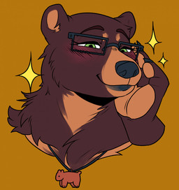 anthro brown_body brown_fur claws female fur queen queenbear royalty smooth_lips possumgay queen_(bighorntbeardg) queenie bear mammal bust_portrait hi_res portrait