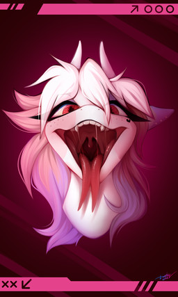bodily_fluids female feral grin looking_at_viewer mouth_shot not_furry open_mouth saliva saliva_string simple_background smile solo throat uvula darky_wings hasbro my_little_pony 3:5 absurd_res hi_res