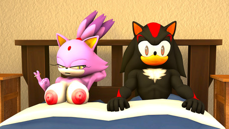 after_sex anthro bed body_hair breasts chest_hair cigarette duo female furniture half-closed_eyes hand_behind_head head_jewelry male narrowed_eyes nude shocked small_breasts rocketspuff kabalmystic_(modeler) sega sonic_the_hedgehog_(series) blaze_the_cat shadow_the_hedgehog domestic_cat eulipotyphlan felid feline felis hedgehog mammal 16:9 3d_(artwork) digital_media_(artwork) hi_res widescreen