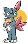 2_toes abstract_background ambiguous_gender anthro claws cloud color_swatch feet holding_object holding_plushie plushie red_eyes simple_background solo standing toes white_background raptley nintendo pokemon bear generation_2_pokemon mammal pokemon_(species) sneasel teddiursa 2024