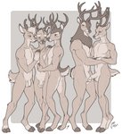 anthro anthro_on_anthro antlers balls blush chest_tuft circumcised flaccid foreskin fur genitals group group_sex half-erect hooves horn humanoid_genitalia humanoid_penis male male/male narrowed_eyes nude penis sandwich_position seductive sex simple_background smile tuft unguligrade conditional_dnp vilani bambi_(film) disney bambi blitzen dasher_whitetail rudolph_the_red-nosed_reindeer the_great_prince_of_the_forest deer mammal 2021 digital_media_(artwork) restricted_palette incest_(lore)