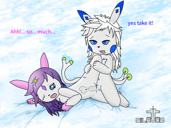 blue_cheeks blue_eyes bodily_fluids breasts clitoris cum cum_in_vagina cum_inside duo electricity female fur genital_fluids genitals hair male male/female navel open_mouth penetration penis pink_ears purple_hair sex spread_legs spreading text vaginal vaginal_penetration vulva white_body white_fur x-ray_view silavos shivaa_snow silavos_snow canid canine fox humanoid mammal 4:3 archived_source hi_res watermark