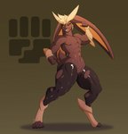 abs anthro black_sclera brown_body brown_fur featureless_crotch fur long_ears male muscular muscular_anthro muscular_male navel nipples simple_background smile solo thick_thighs undeadkitty13 nintendo pokemon generation_6_pokemon lagomorph mammal mega_evolution mega_lopunny pokemon_(species) hi_res