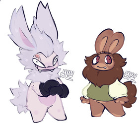3_fingers anthro arms_bent balding beard belly black_clothing black_eyes black_handwear black_mittens bottomless bottomless_anthro bottomless_male brown_beard brown_body brown_facial_hair brown_fur brown_inner_ear brown_skin brown_tail clothed clothed_anthro clothed_male clothing duo facial_hair fangs featureless_crotch featureless_legs fingers fluffy fluffy_ears fluffy_tail fur green_clothing green_sweater green_topwear grey_ears grey_hair grey_tail hair hands_together handwear handwear_only larger_anthro larger_male light long_ears looking_at_viewer male male_anthro mittens mittens_only mostly_nude mostly_nude_anthro mostly_nude_male multicolored_body noseless pink_belly pink_inner_ear red_eyes scut_tail short_hair short_tail simple_background size_difference smaller_anthro smaller_male smile smiling_at_viewer sweater tail teeth topwear two_tone_body white_background wounded sillyhog rabbids_invasion_(series) raving_rabbids rayman_(series) ubisoft lapinibernatus_(rabbids_invasion) mad_rabbid lagomorph mammal rabbid 2026 colored digital_drawing_(artwork) digital_media_(artwork) english_description lighting signature