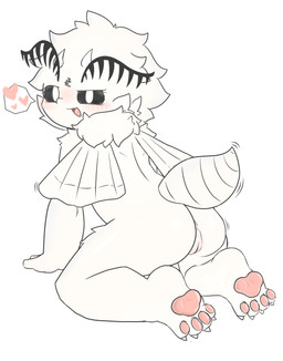 4_fingers 4_toes back_wings black_eyes butt feet female fingers fur genitals hands_on_ground horn kneeling looking_at_viewer looking_back pawpads paws pink_pawpads shy solo toes vulva white_body white_eyes white_fur wings papyruscafe animal_humanoid arthropod arthropod_humanoid chimera humanoid insect insect_humanoid lepidopteran lepidopteran_humanoid moth moth_humanoid absurd_res hi_res