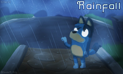 anthro dipstick_limbs dipstick_tail female fog fur happy looking_up markings multicolored_body multicolored_fur night pavement paws pivoted_ears raining raised_hand sky smile solo standing star starry_sky street tail tail_markings tail_tuft text tuft zandermanith bluey_(series) bluey_heeler australian_cattle_dog canid canine canis cattledog domestic_dog herding_dog mammal pastoral_dog artist_name digital_media_(artwork) english_text hi_res signature widescreen