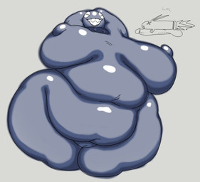 balls belly big_belly big_breasts big_nipples breasts collar deep_navel eyes_closed female female_humanoid front_view genitals grey_background hands_behind_head huge_belly huge_breasts huge_hips huge_nipples navel nipples not_furry nude nude_female nude_humanoid overweight overweight_female overweight_humanoid penis plump_labia round_head sharp_teeth simple_background smile spiked_collar spikes teeth thick_thighs vulva wide_hipped_female wide_hips nsfwoaf mario_bros nintendo bullet_bill chain_chomp humanoid 2026 digital_drawing_(artwork) digital_media_(artwork) portrait three-quarter_portrait