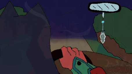 anthro armor beard black_bodysuit black_clothing black_eyes black_nose black_sclera black_skinsuit blood blood_splatter blue_beard blue_facial_hair bodily_fluids bodysuit car clothed clothing dark_humor death driving duo evil_grin eyebrows facial_hair fur inside_car inside_vehicle male male_death night open_clothing open_topwear rear_view_mirror red_body red_eyes red_fur running_away scared scene_reference screencap screencap_background shitpost shoulder_pads skinsuit sky smile tan_body tan_fur text thick_eyebrows tight_clothing topwear vehicle vehicular_manslaughter wide_eyed yellow_clothing yellow_topwear zasha_az asgore_running_over_dess nine_sols open_season red_candle_games jiequan_(nine_sols) yi_(nine_sols) felid feline mammal solarian 16:9 2d_animation aliasing animated digital_media_(artwork) frame_by_frame hi_res meme no_sound short_playtime webm widescreen