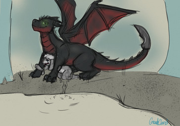 anthro dominant dominant_male duo feral forced male male/male sex mythology bun_morozov syrrik dragon lagomorph leporid mammal mythological_creature mythological_scalie rabbit scalie sketch