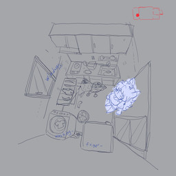 anthro appliance bird's-eye_view breasts cabinet clothed clothed_anthro clothed_female clothing eyebrows female female_anthro footwear fridge hair high-angle_view inside kitchen_appliance laundry_machine shirt sink socks solo standing text topwear washing_machine window puppy_in_space mini_(puppy_in_space) canid canine canis domestic_dog mammal 1:1 2025 digital_drawing_(artwork) digital_media_(artwork) english_text hi_res