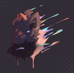 ambiguous_gender bodily_fluids feral flowing fur solo tears whtink nintendo pokemon canid generation_5_pokemon mammal pokemon_(species) zorua hi_res tagme