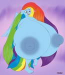 anthro big_breasts breasts cosplay female huge_breasts hyper hyper_breasts nude solo wings pdude friendship_is_magic hasbro my_little_pony mythology rainbow_dash_(mlp) equid equine mammal mythological_creature mythological_equine pegasus hi_res sketch