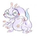 blush male multi_limb smile smirk solo doneru disney monsters_inc pixar randall_boggs monster 2013 sketch