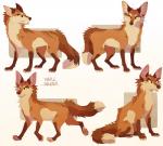 2017 ambiguous_gender brown_eyes canid canine detailed_background digital_media_(artwork) dipstick_tail feral fox green_eyes hi_res mammal maplespyder maplespyder_(character) markings multicolored_tail quadruped simple_background solo standing tail tail_markings