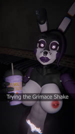 anthro balls beverage big_balls black_sclera breasts container cup drinking facial_piercing genitals gynomorph intersex labret_piercing lip_piercing machine nipple_piercing nipples phone_view piercing purple_eyes solo sound_effects deanshornies sound_warning family_guy_death_pose five_nights_at_freddy's grimace_shake mcdonald's scottgames bonnie_(fnaf) willow_(deanshornies) animatronic robot 3d_(artwork) 3d_animation 9:16 animated digital_media_(artwork) hi_res meme short_playtime sound webm