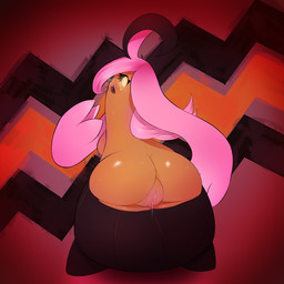:o big_breasts big_butt bodily_fluids breasts busty_feral butt clothed clothing female feral genital_fluids genitals glowing hair long_hair looking_back not_furry open_mouth partially_clothed plant plump_labia pokemorph semi-anthro side_boob solo teeth tongue vaginal_fluids vulva plantpenetrator nintendo pokemon elemental_creature flora_fauna generation_6_pokemon ghost gourgeist pokemon_(species) spirit 1:1 2014 digital_media_(artwork) hi_res