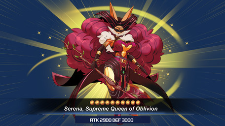 anthro anthrofied big_breasts blindfold breasts card_game clothing cosplay costume crossover_cosplay female gaming gold_(metal) gold_jewelry hair huge_breasts jewelry pokemorph red_hair ritual solo stats summoning text thick_thighs video_game_reference wide_hips iefcuadricula nintendo pokemon yu-gi-oh! serena_za_warudo_(genozawarudo) delphox generation_6_pokemon pokemon_(species) alpha_channel crossover english_text hi_res