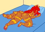 anthro female sleeping solo adesertdweller zahra_(dwell) canid canine canis jackal mammal absurd_res hi_res