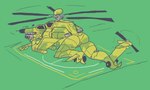 aircraft anthro attack_helicopter butt heart_symbol helicopter looking_at_viewer lying machine male mi-28_havoc solo vehicle woodhouse3d aircraft_humanoid living_aircraft living_machine living_vehicle hi_res