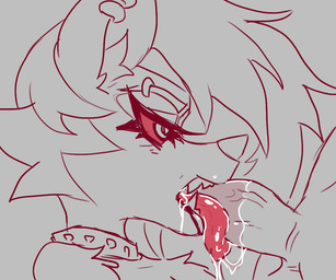 anthro anthro_penetrated balls bodily_fluids duo eyebrows eyelashes fellatio female female_penetrated genitals hair male male/female male_penetrating male_penetrating_female oral oral_penetration penetration penile penile_penetration penis penis_in_mouth piercing pupils saliva sex side_view simple_background teeth tongue tongue_out tongue_out_fellatio ungulatr hellaverse helluva_boss mythology loona_(helluva_boss) canid canid_demon canine demon hellhound mammal mythological_canine mythological_creature 2d_animation 6:5 animated frame_by_frame