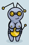 breasts coin female grey_body nipples not_furry solo yellow_body yellow_eyes yellow_nipples anonymous_artist creatures_(company) nintendo pokemon gigi_(al33444) generation_9_pokemon gimmighoul gimmighoul_(roaming_form) humanoid pokemon_(species) 2022