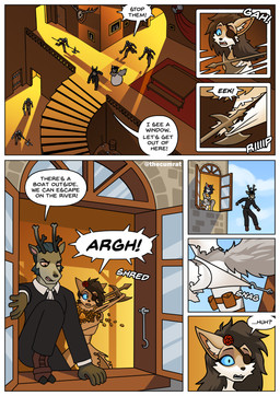 accessory accident accidental_exposure anthro antlers armor assisted_exposure black_clothing black_suit blue_eyes blush bottomwear brown_body brown_fur butt chasing clothed clothing club_(weapon) coin dark_hair detailed_background dialogue dress dress_removed embarrassed eye_patch eyewear facial_hair female fleeing flower flower_in_hair fluffy fluffy_tail fur gloves gold_(metal) grey_body grey_fur guard hair hair_accessory halberd handwear headgear helmet horn inside jumping larger_male male mansion melee_weapon multicolored_body outside panties pants partially_clothed partially_clothed_anthro partially_clothed_female plant polearm red_rose rose_(flower) running running_away scared screaming sideburns size_difference speech_bubble stealing suit suit_jacket surprised tail teeth text thief topwear torn_bottomwear torn_clothing torn_dress torn_panties torn_underwear treasure two_tone_body underwear wardrobe_malfunction weapon white_body white_clothing white_dress white_fur white_gloves white_handwear white_panties white_underwear window thecumrat volka canid canine canis cervine deer elk humanoid mammal wolf absurd_res comic english_text hi_res