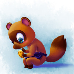 animal_crossing apron blue_eyes blush coin cub male mammal markings nintendo nooklings raccoon ratte sitting tanuki timmy_nook video_games young
Rating: Safe
Score: 10
User: Swamp
Date: July 19, 2013