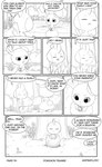 ambiguous_gender anthro bandage duo eyes_closed hatched text masterploxy nintendo pokemon buneary generation_2_pokemon generation_4_pokemon humanoid pokemon_(species) tyrogue comic english_text greyscale monochrome multiple_scenes