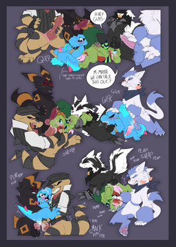 2_penises anal anal_penetration animal_genitalia animal_penis anthro anus arms_tied balls bdsm black_body black_fur bodily_fluids bondage bound brown_body brown_scales canine_genitalia canine_penis cum cum_in_ass cum_inside double_anal double_penetration dripping erection eyewear fellatio fur gangbang genital_fluids genital_slit genitals glasses green_body group group_sex heart_eyes heart_symbol hemipenes interspecies kerchief kerchief_only knot lucky_pierre male male/male mostly_nude multi_genitalia multi_penis multiple_positions neckerchief neckerchief_only neckwear oral orgy penetration penile penis plap precum precum_drip questionable_consent restraints reverse_piledriver_position rope rope_bondage sandwich_position scales semi-anthro sex sheath spitroast wearing_glasses decodecker nintendo pokemon crocodilian eeveelution galarian_form galarian_linoone generation_2_pokemon generation_3_pokemon generation_5_pokemon generation_8_pokemon krokorok mienshao pokemon_(species) regional_form_(pokemon) reptile scalie totodile treecko umbreon hi_res