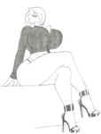 anthro big_breasts breasts clothed clothing female footwear high_heels huge_breasts not_furry shoes solo krocialblack nintendo pokemon gardevoir generation_3_pokemon humanoid mammal pokemon_(species) hi_res